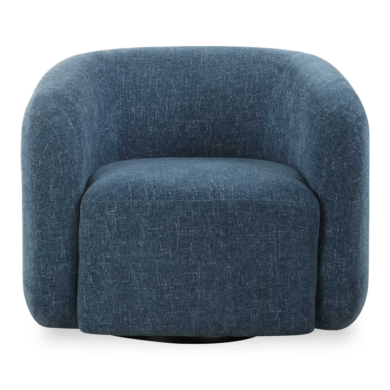 American Home Furniture Uttermost Junie Blue Swivel Barrel Chair