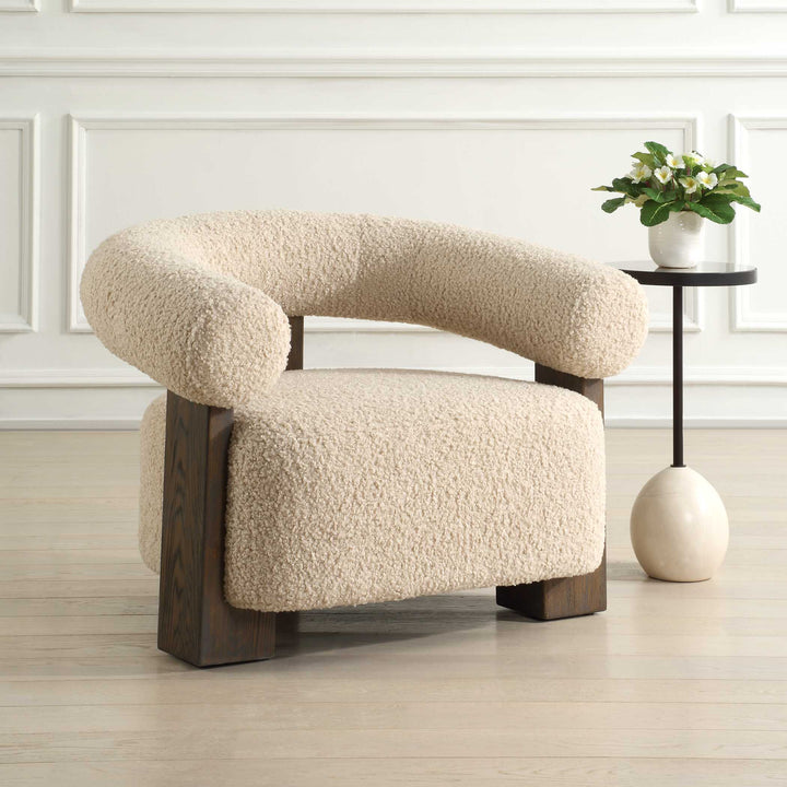 American Home Furniture Uttermost Lennox Shearling Accent Chair