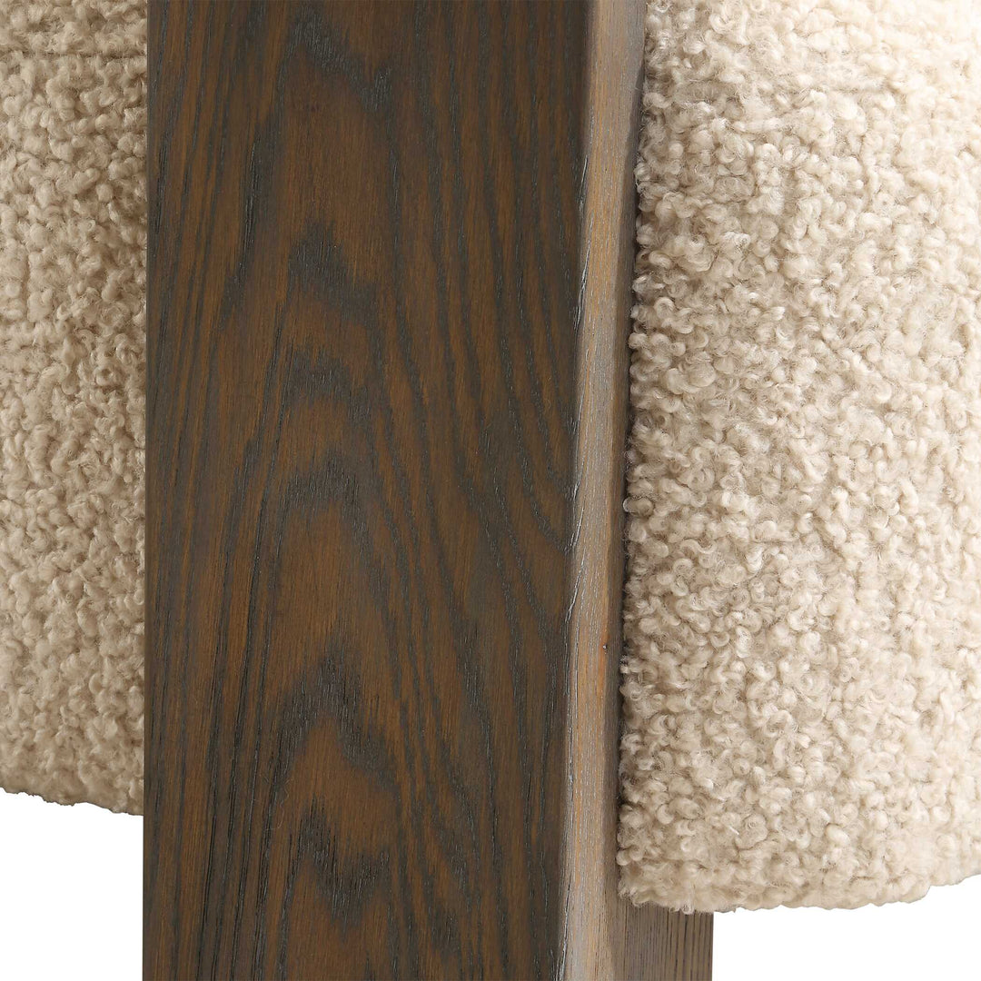 American Home Furniture Uttermost Lennox Shearling Accent Chair