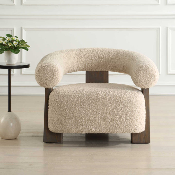 American Home Furniture Uttermost Lennox Shearling Accent Chair