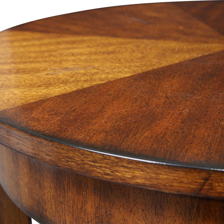 American Home Furniture Uttermost Carmel Round Lamp Table