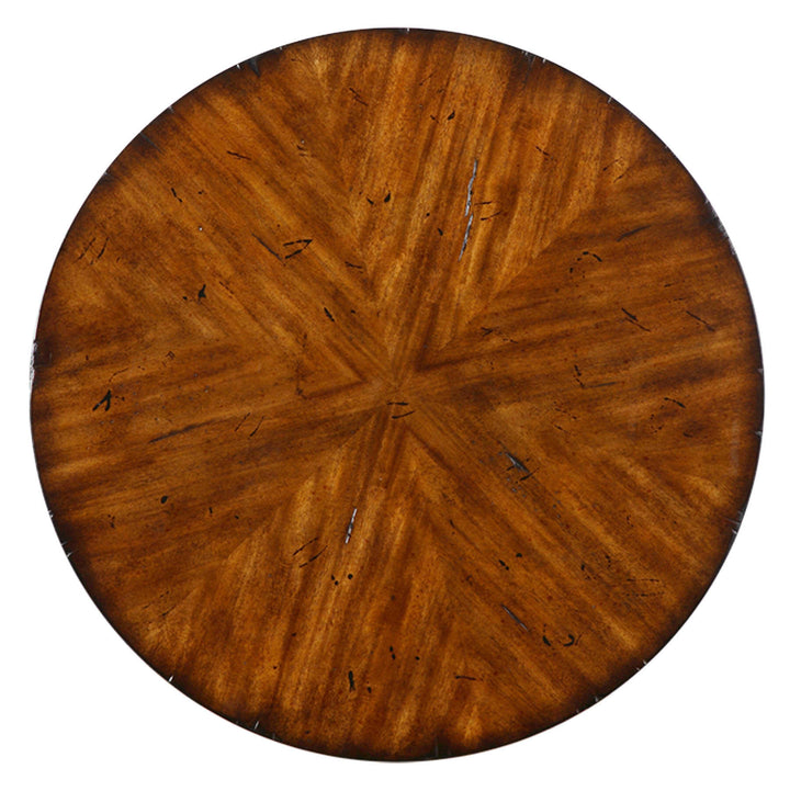 American Home Furniture Uttermost Carmel Round Lamp Table