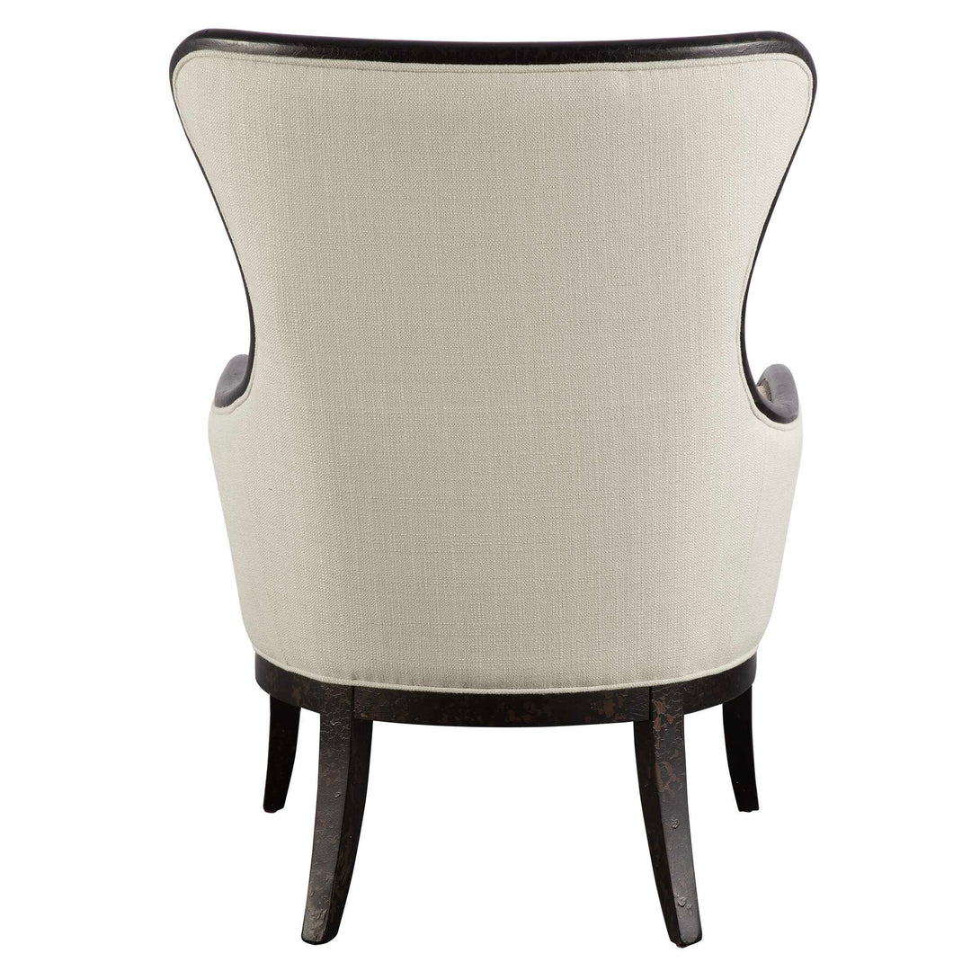 American Home Furniture Uttermost Sandy Wing Back Armchair