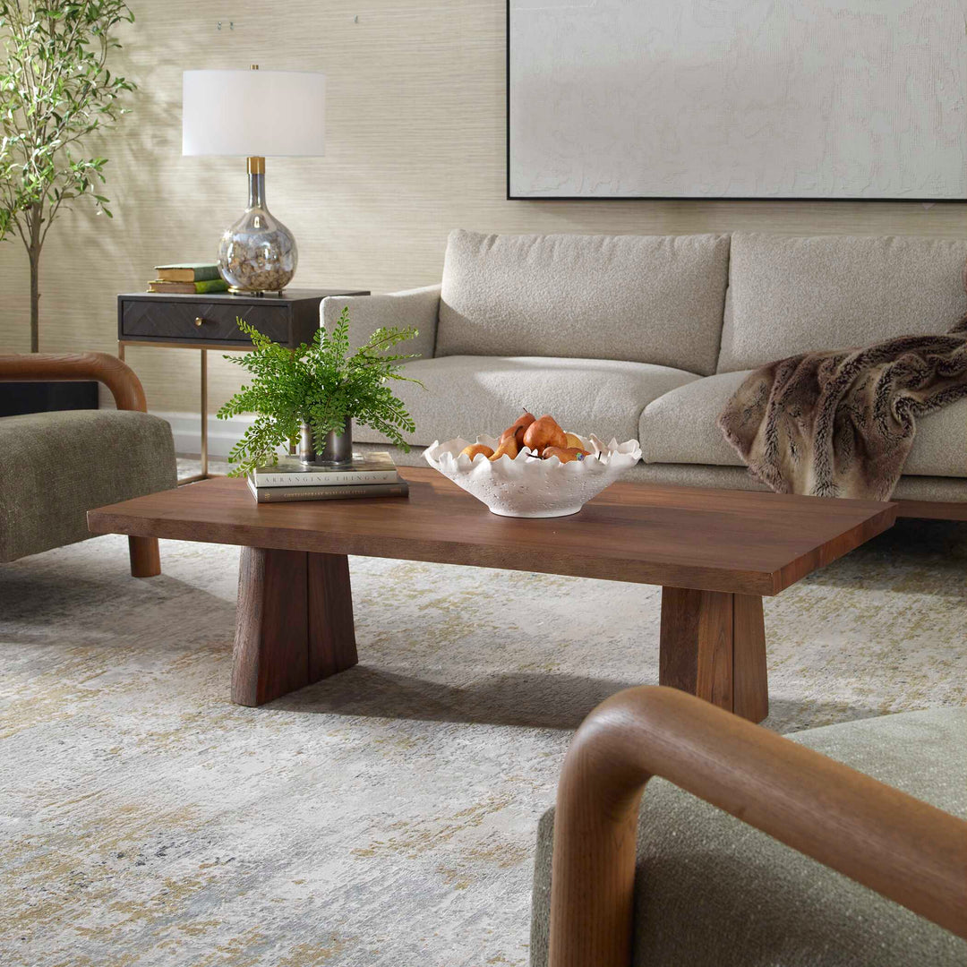 American Home Furniture Uttermost Glenmore Wood Coffee Table