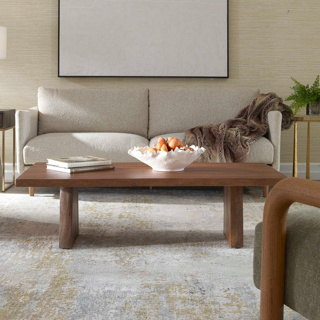 American Home Furniture Uttermost Glenmore Wood Coffee Table