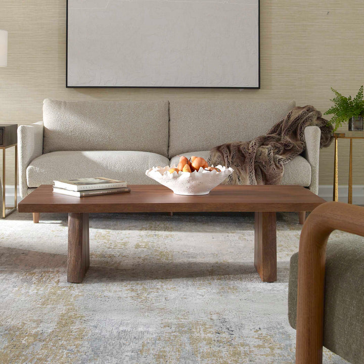 American Home Furniture Uttermost Glenmore Wood Coffee Table