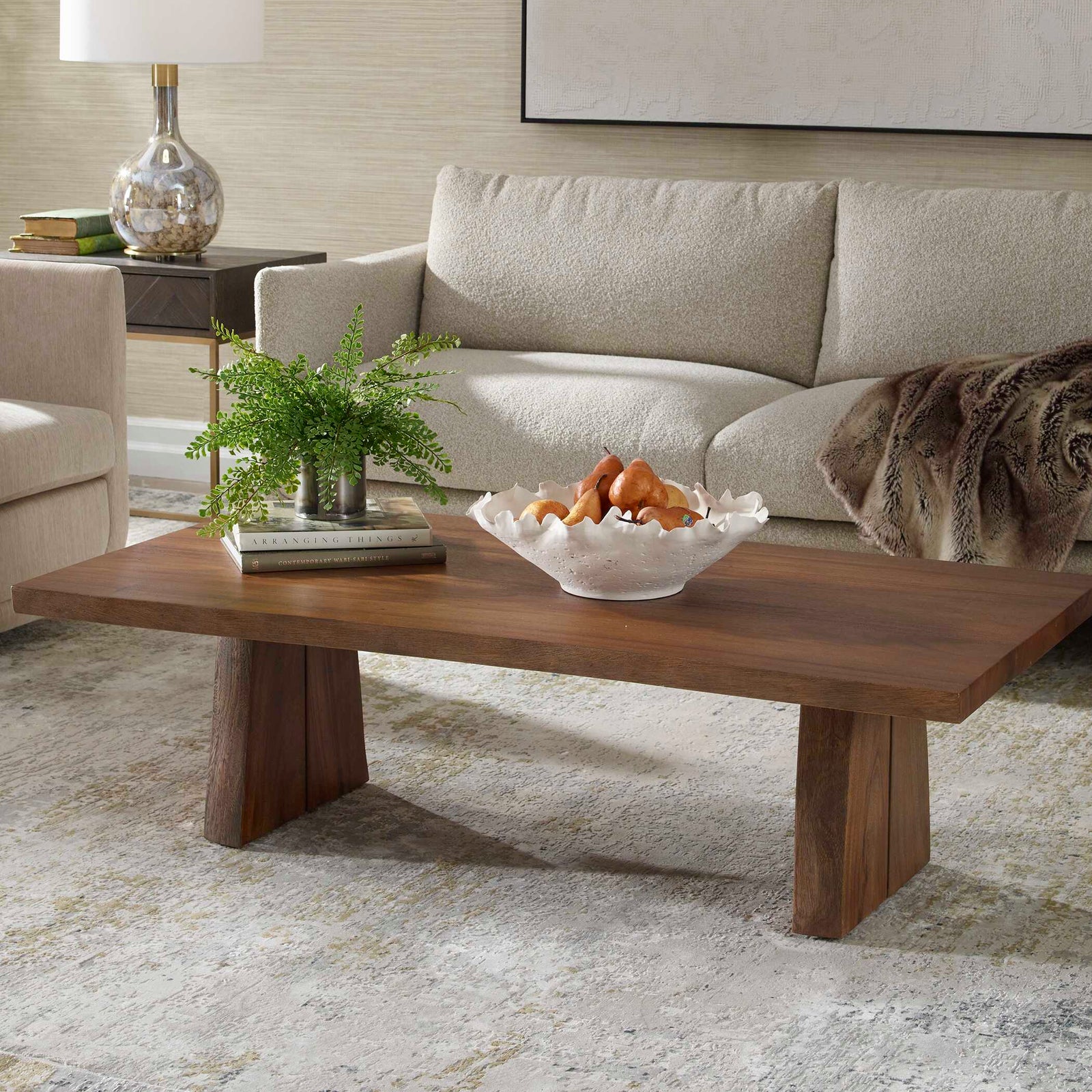 American Home Furniture Uttermost Glenmore Wood Coffee Table