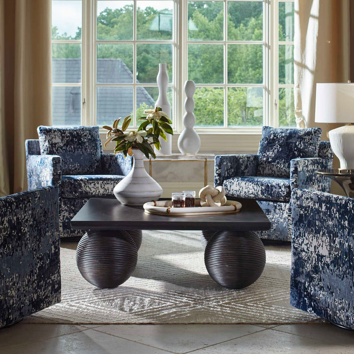 American Home Furniture Uttermost Kasson Sphere Leg Coffee Table