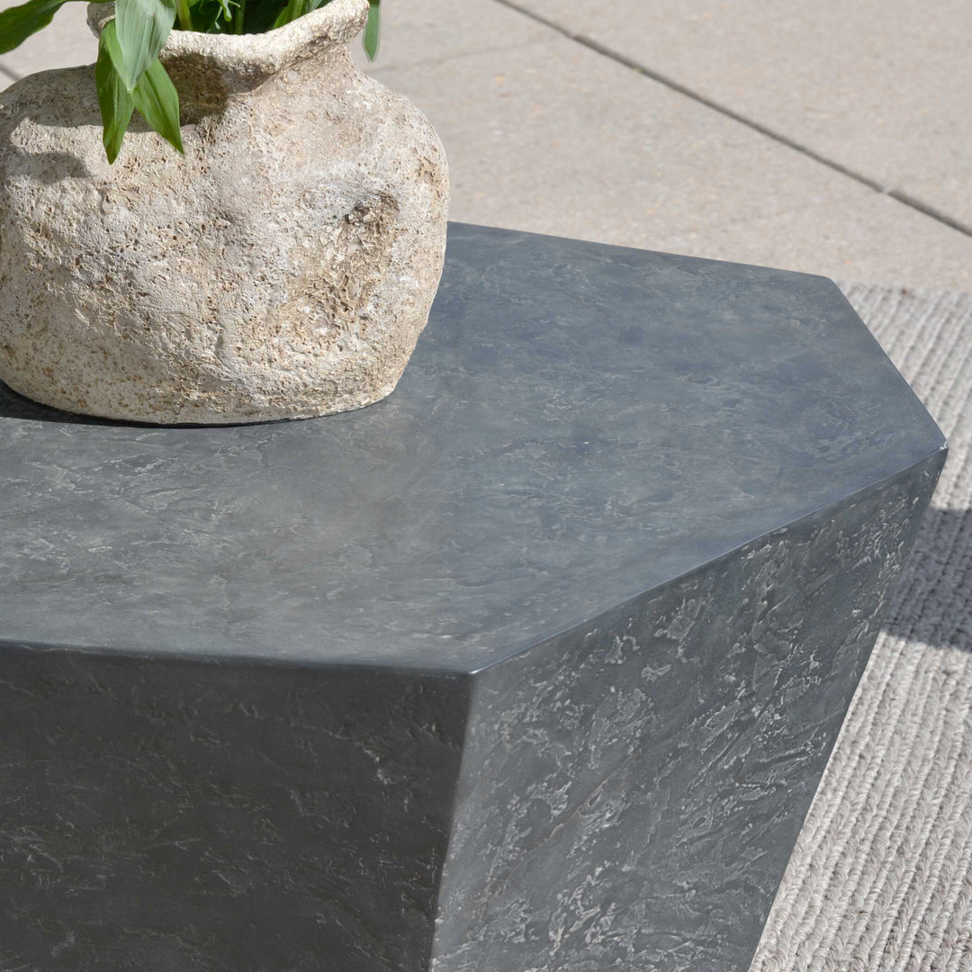 American Home Furniture Uttermost Parra Slate Outdoor Coffee Table