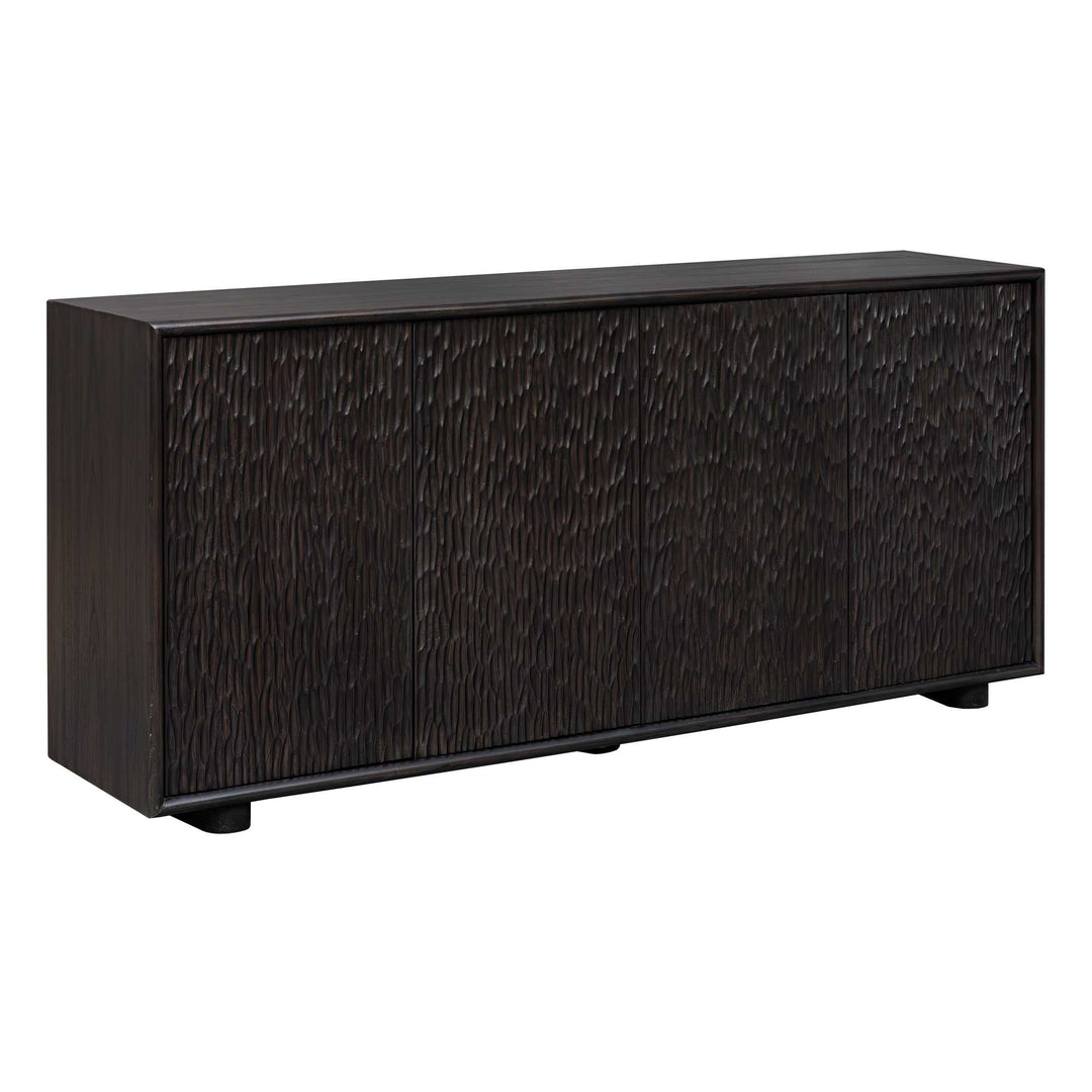 American Home Furniture Uttermost Stevenson Chiseled 4 Door Cabinet