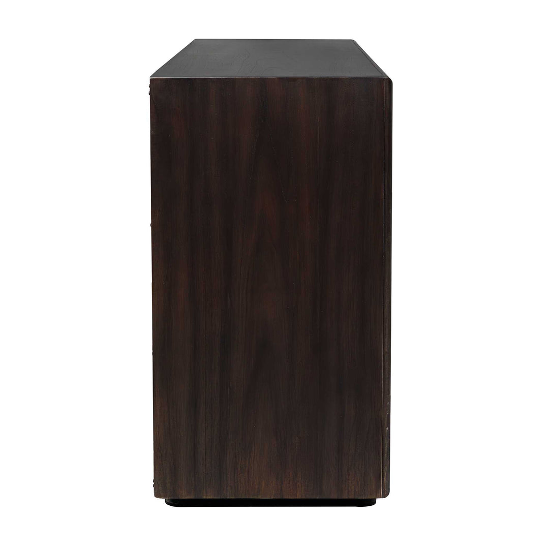 American Home Furniture Uttermost Stevenson Chiseled 4 Door Cabinet