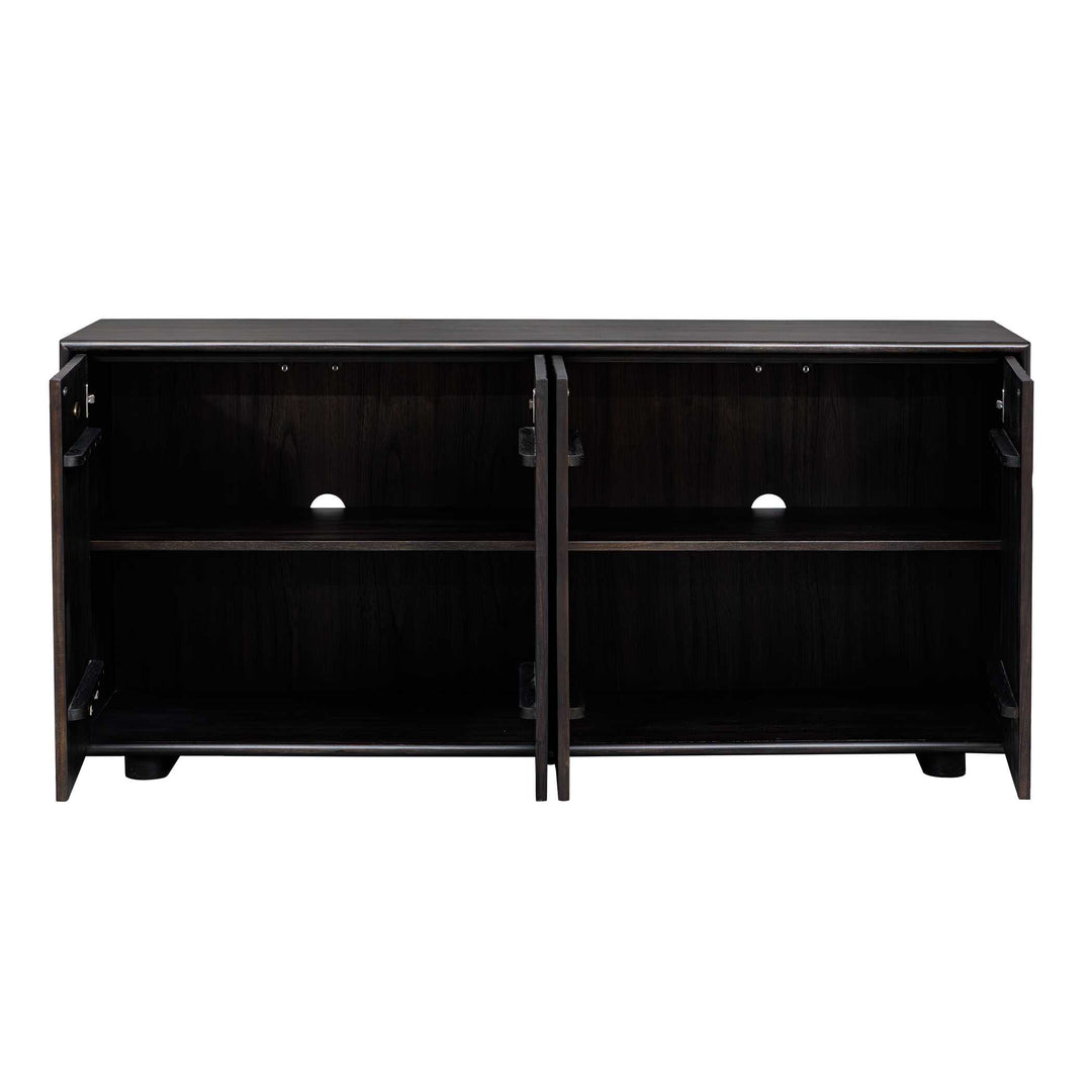 American Home Furniture Uttermost Stevenson Chiseled 4 Door Cabinet