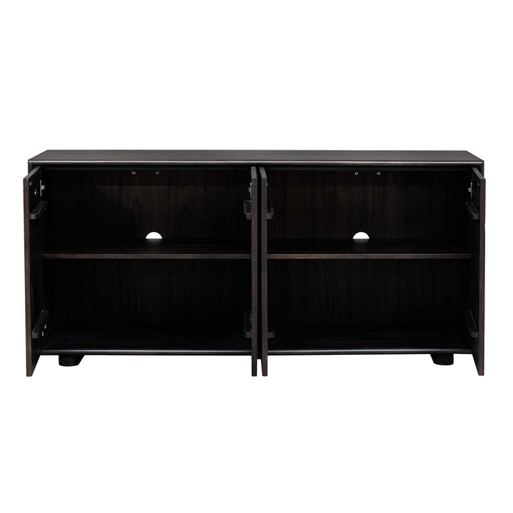 American Home Furniture Uttermost Stevenson Chiseled 4 Door Cabinet