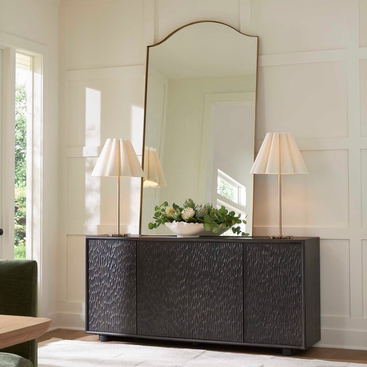 American Home Furniture Uttermost Stevenson Chiseled 4 Door Cabinet