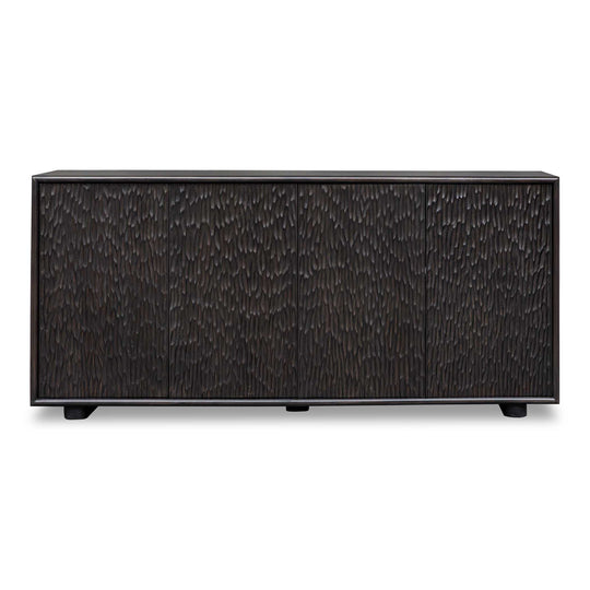 American Home Furniture Uttermost Stevenson Chiseled 4 Door Cabinet