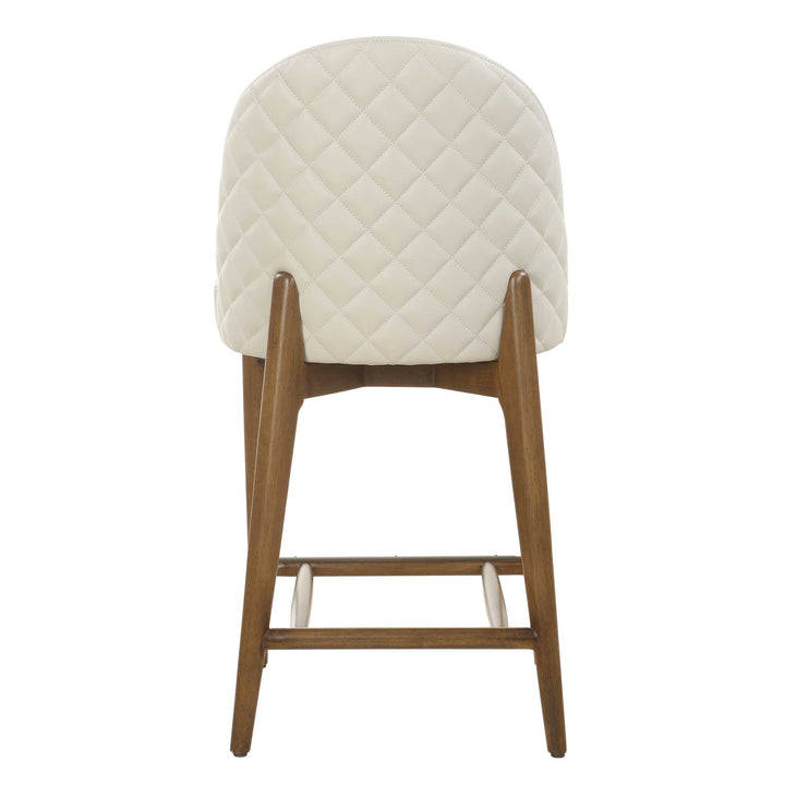 American Home Furniture Uttermost Stitches Leather Counter Stool
