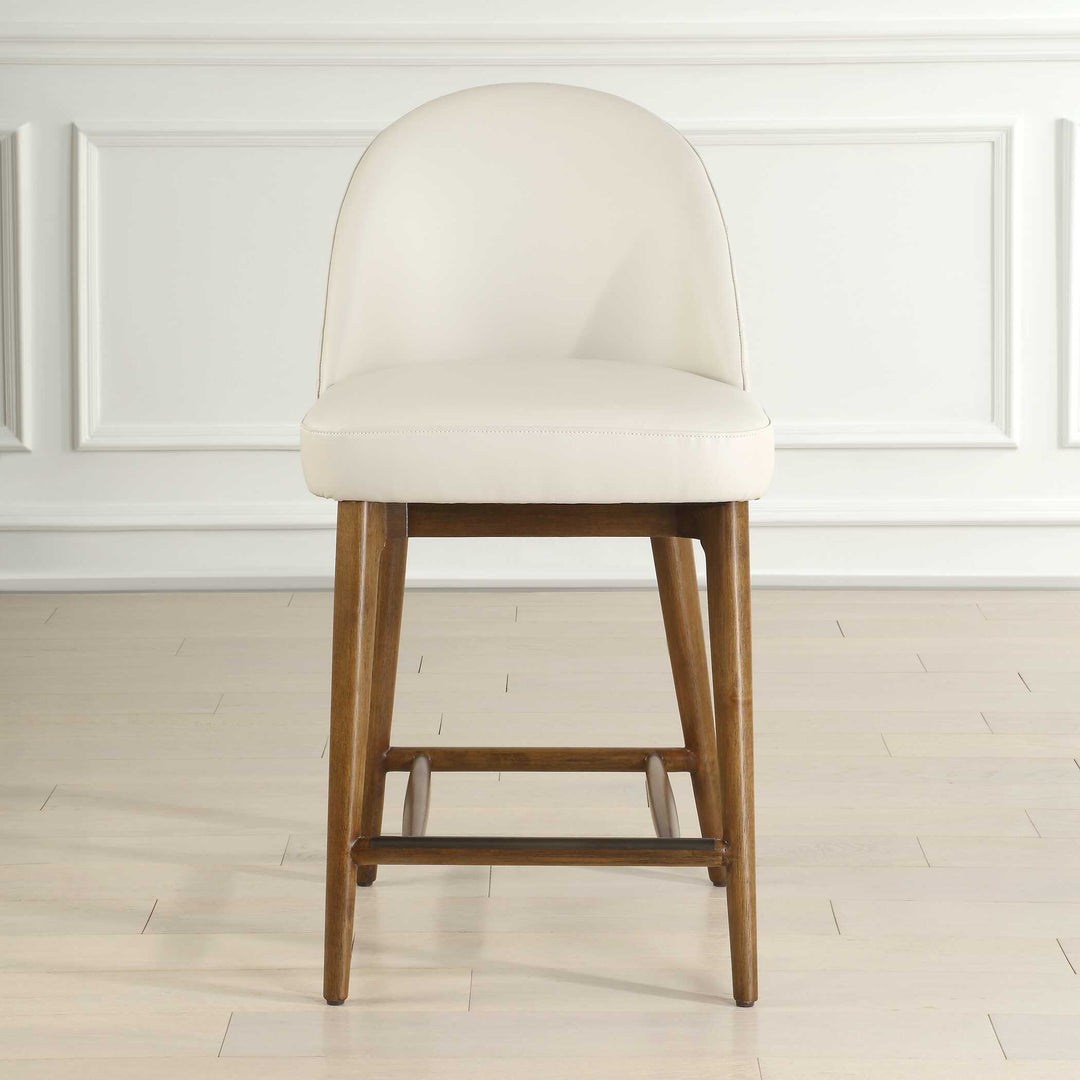 American Home Furniture Uttermost Stitches Leather Counter Stool
