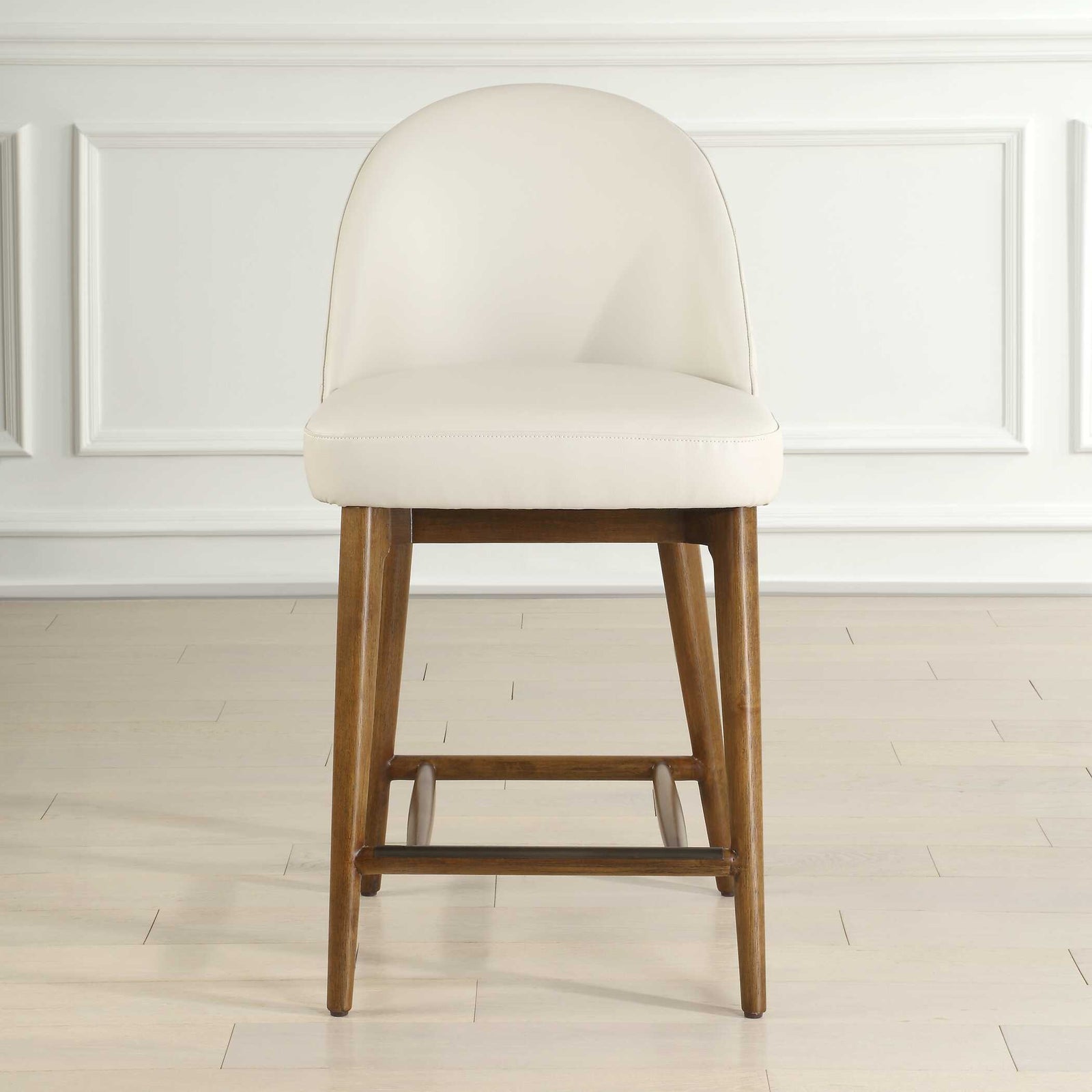 American Home Furniture Uttermost Stitches Leather Counter Stool