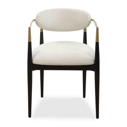 American Home Furniture Uttermost Moxie White Dining Arm Chair Set of 2