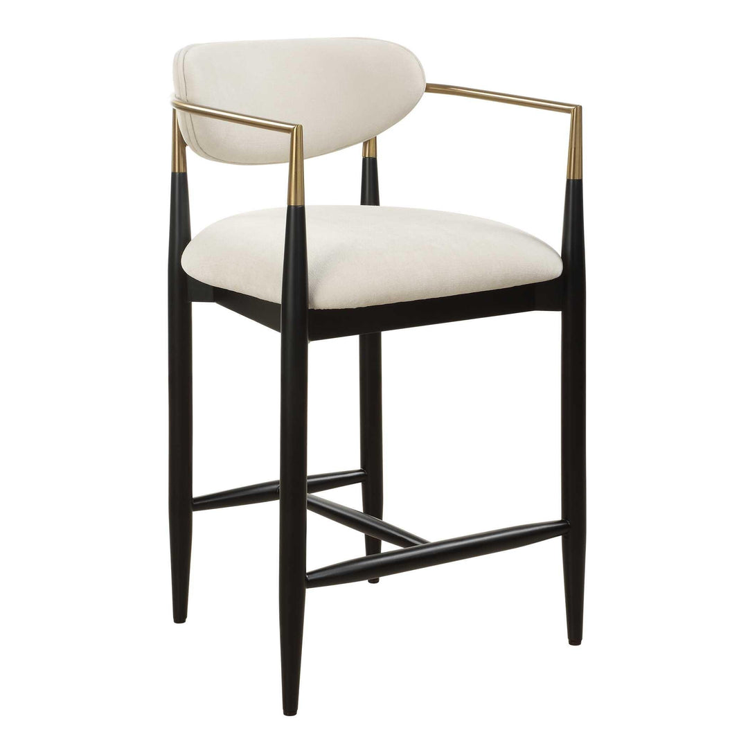 Moxie White Counter Stool - AmericanHomeFurniture