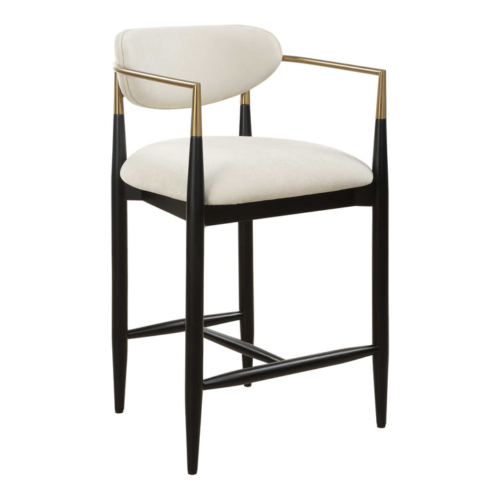 American Home Furniture Uttermost Moxie White Counter Stool