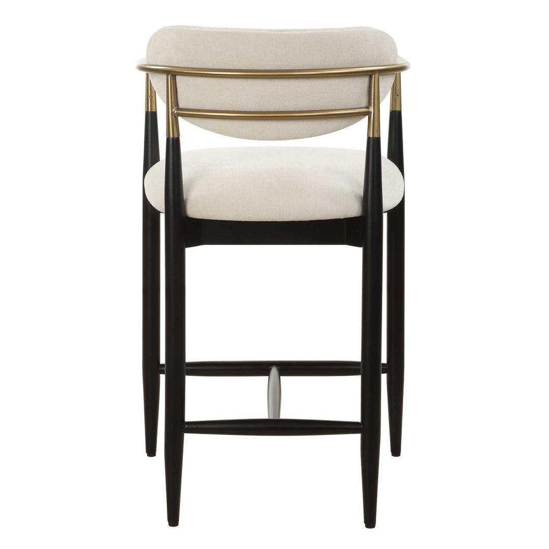 American Home Furniture Uttermost Moxie White Counter Stool