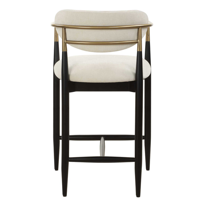 American Home Furniture Uttermost Moxie White Counter Stool