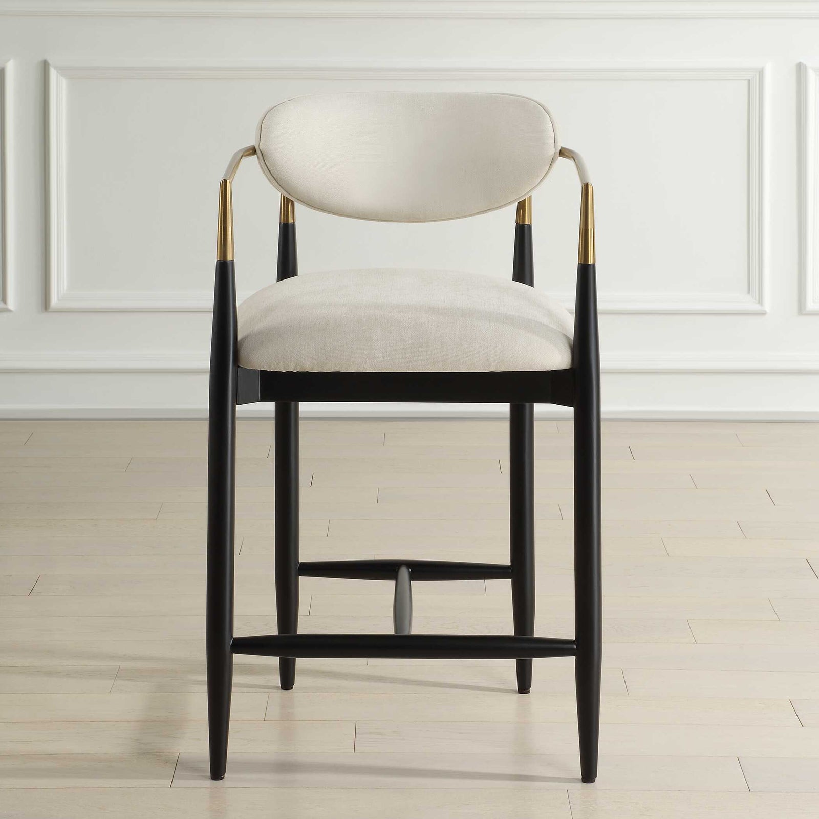 American Home Furniture Uttermost Moxie White Counter Stool
