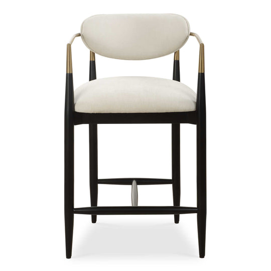 American Home Furniture Uttermost Moxie White Counter Stool