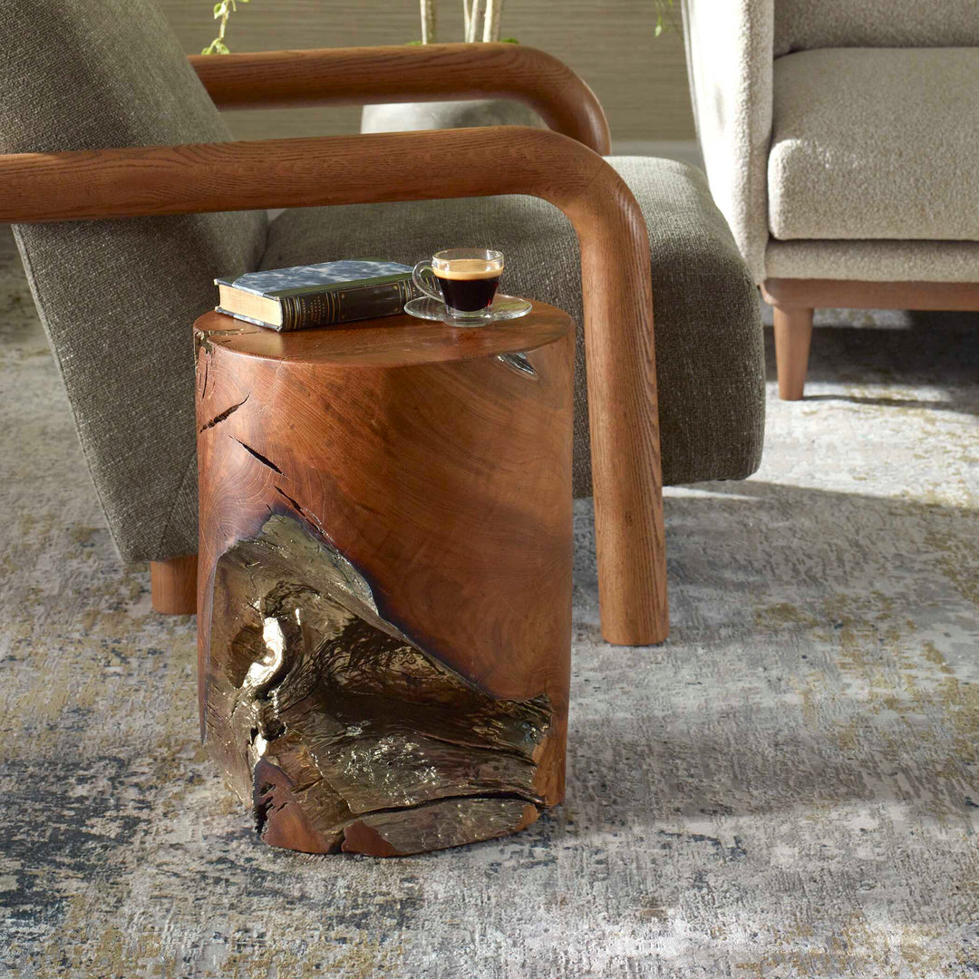American Home Furniture Uttermost Rafe Wooden Accent Stool