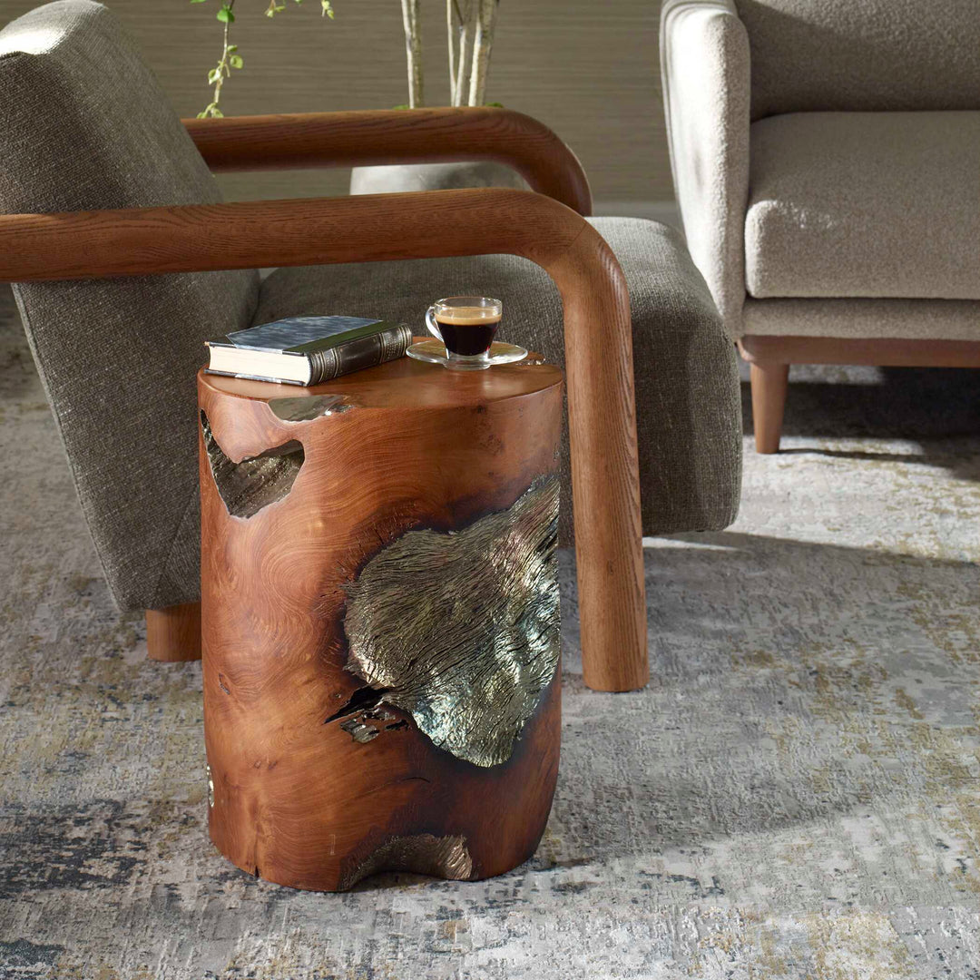 American Home Furniture Uttermost Rafe Wooden Accent Stool
