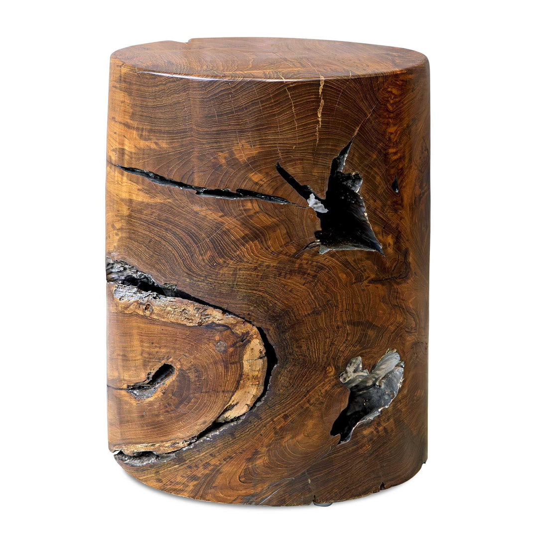 Rafe Wooden Accent Stool - AmericanHomeFurniture