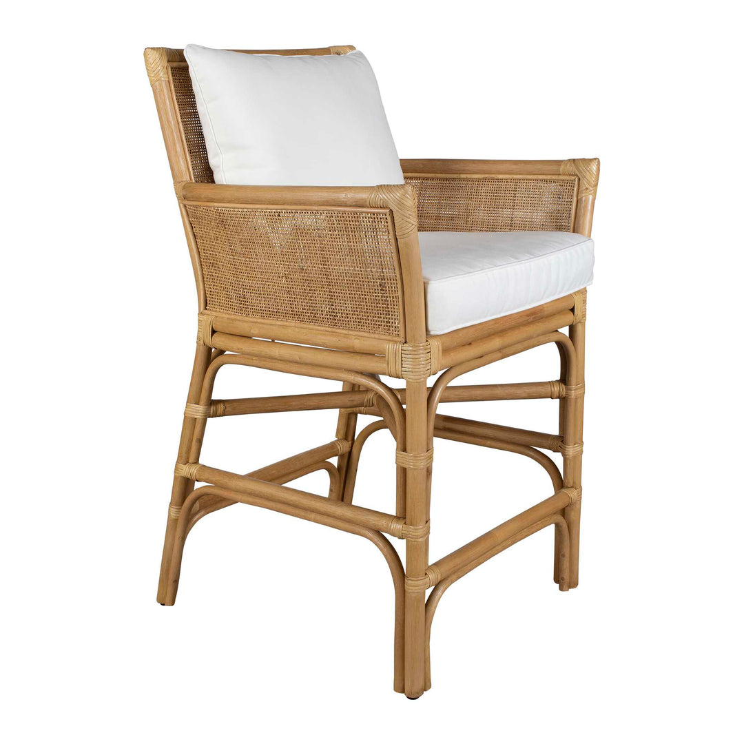American Home Furniture Uttermost Pacific Rattan Counter Stool