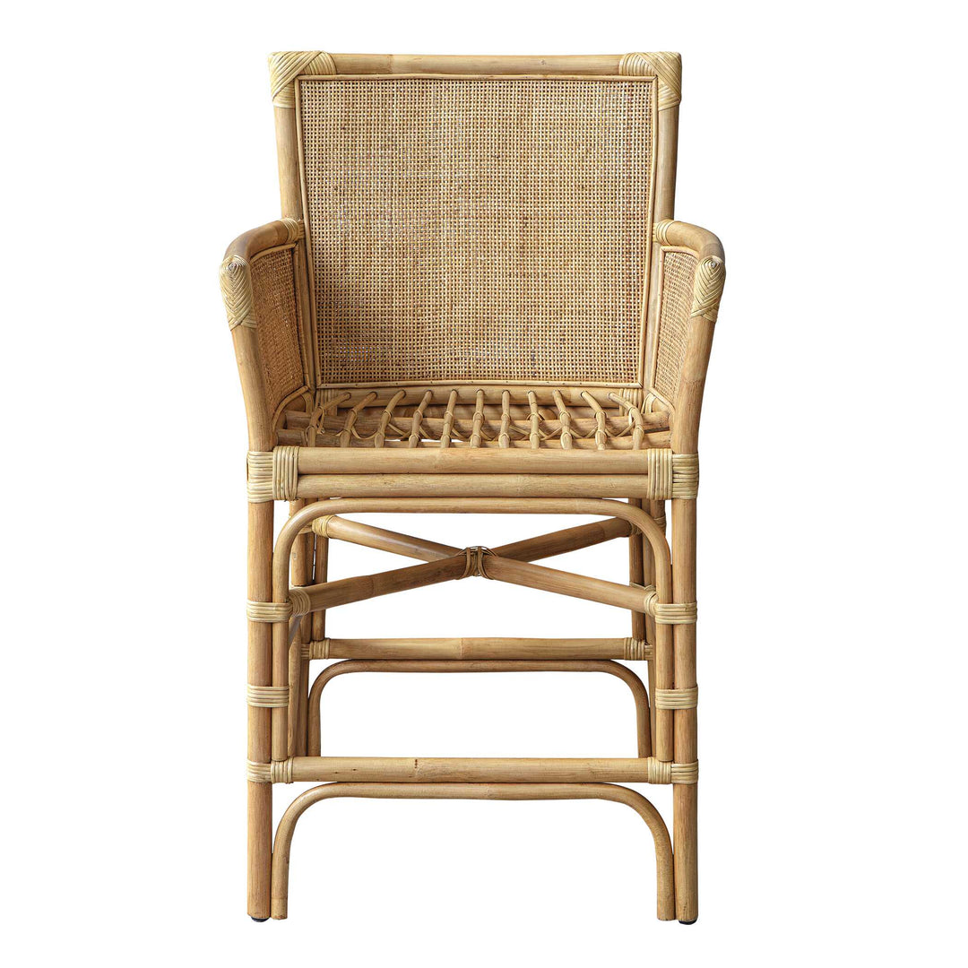 American Home Furniture Uttermost Pacific Rattan Counter Stool