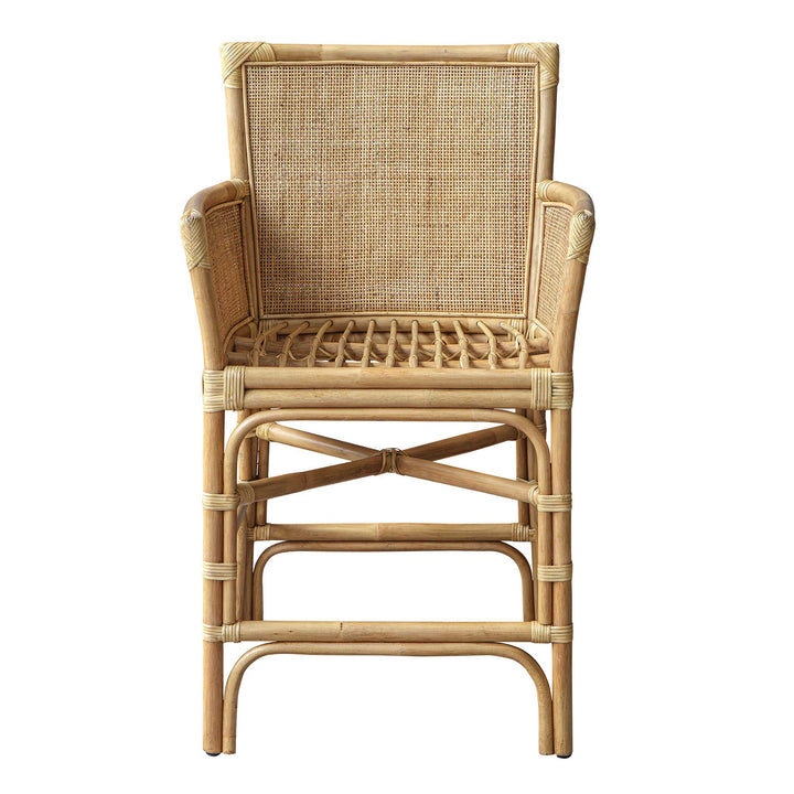 American Home Furniture Uttermost Pacific Rattan Counter Stool