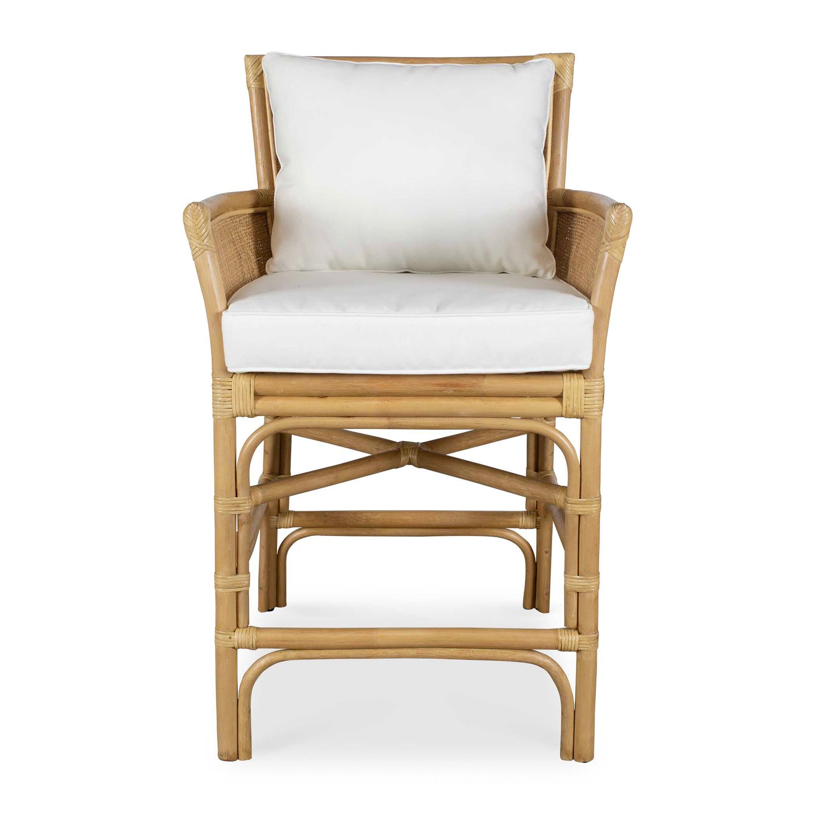 American Home Furniture Uttermost Pacific Rattan Counter Stool
