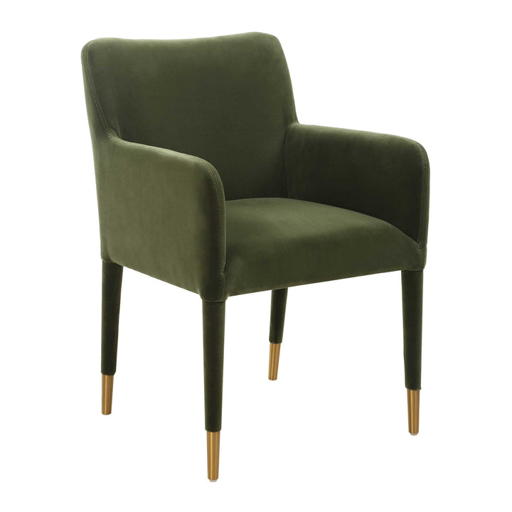 American Home Furniture Uttermost Conifer Moss Dining Arm Chair Set of 2