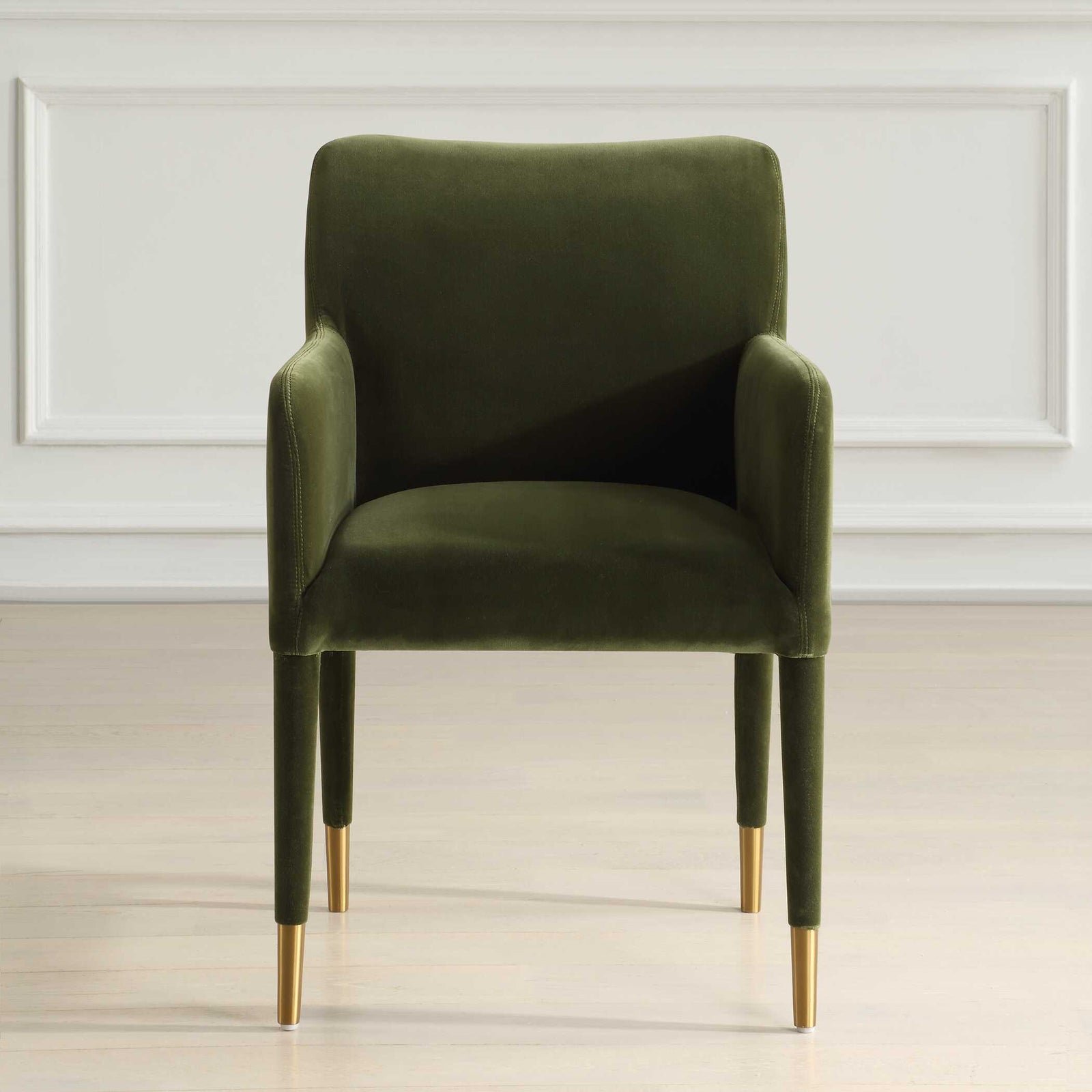 American Home Furniture Uttermost Conifer Moss Dining Arm Chair Set of 2