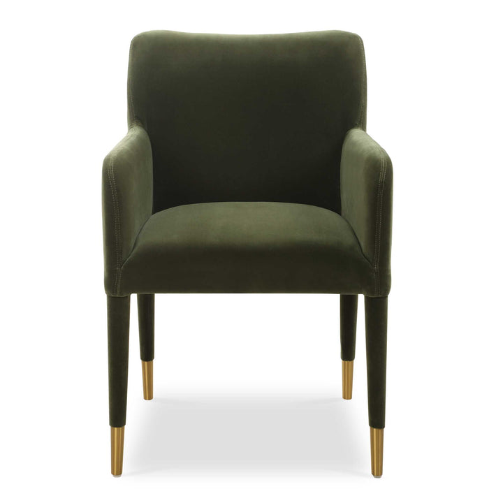 American Home Furniture Uttermost Conifer Moss Dining Arm Chair Set of 2