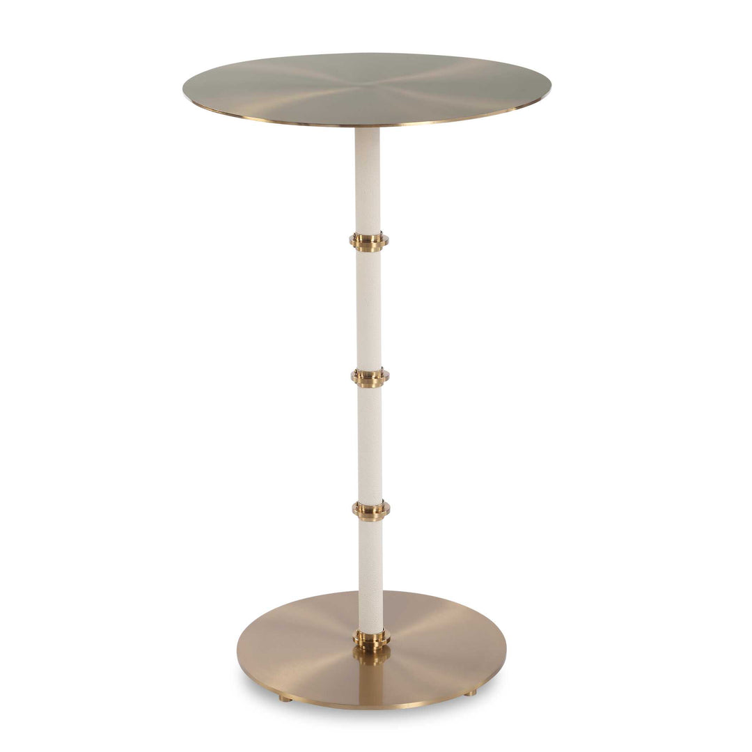 American Home Furniture Uttermost Cyprus Brass Accent Table