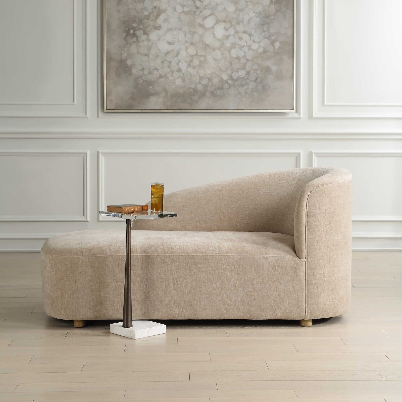 American Home Furniture Uttermost Fae Arm Chaise Lounge