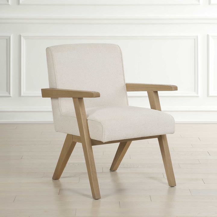 American Home Furniture Uttermost Blakely White Dining Arm Chair Set of 2