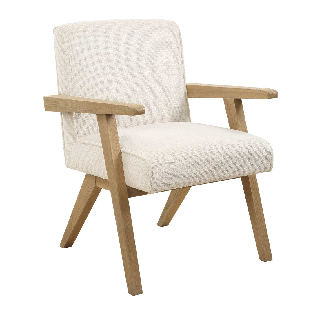 American Home Furniture Uttermost Blakely White Dining Arm Chair Set of 2
