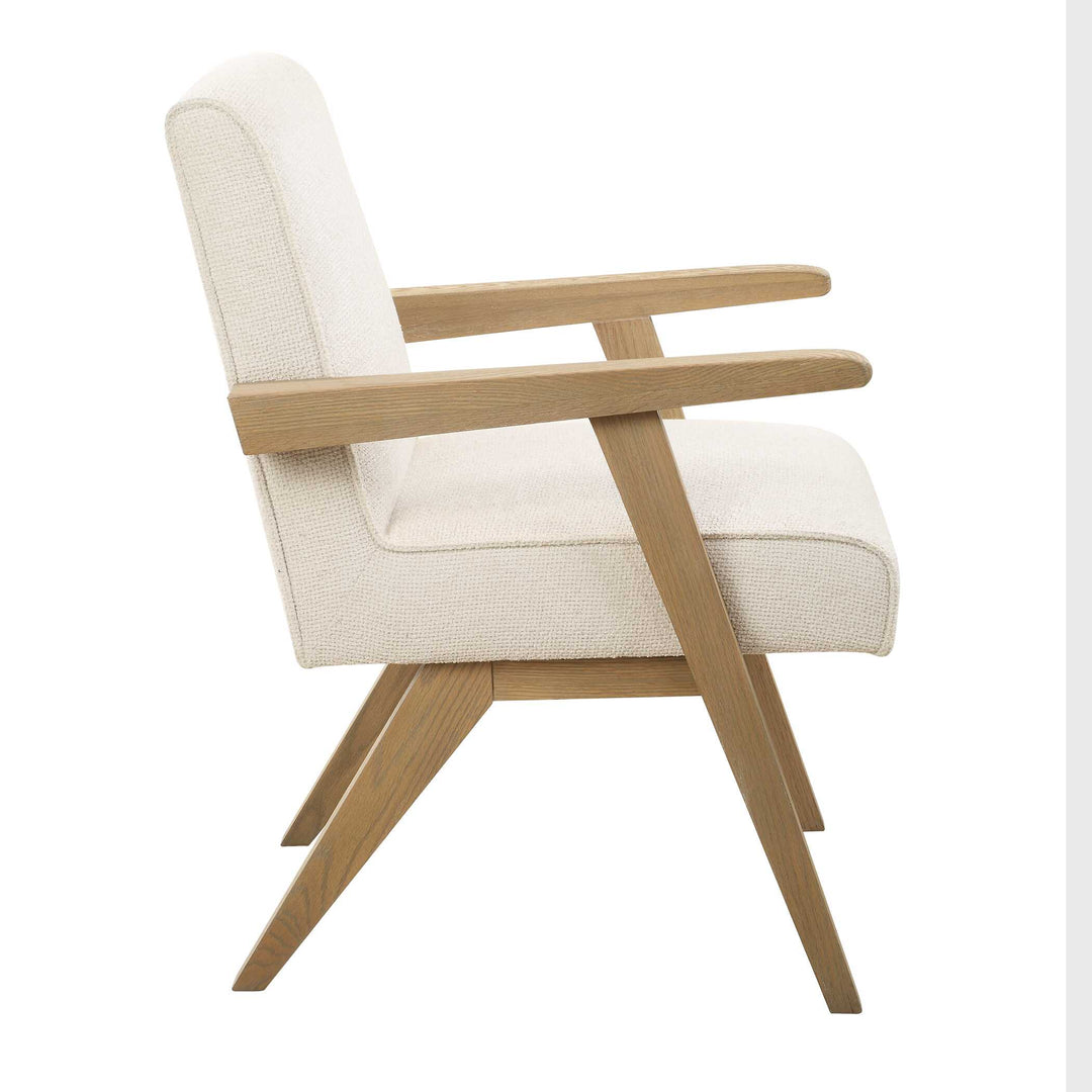 American Home Furniture Uttermost Blakely White Dining Arm Chair Set of 2
