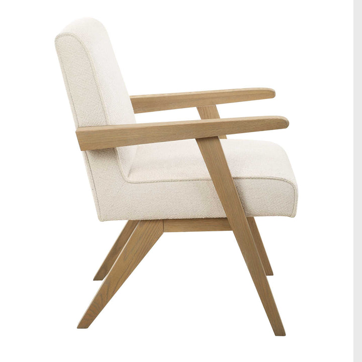 American Home Furniture Uttermost Blakely White Dining Arm Chair Set of 2