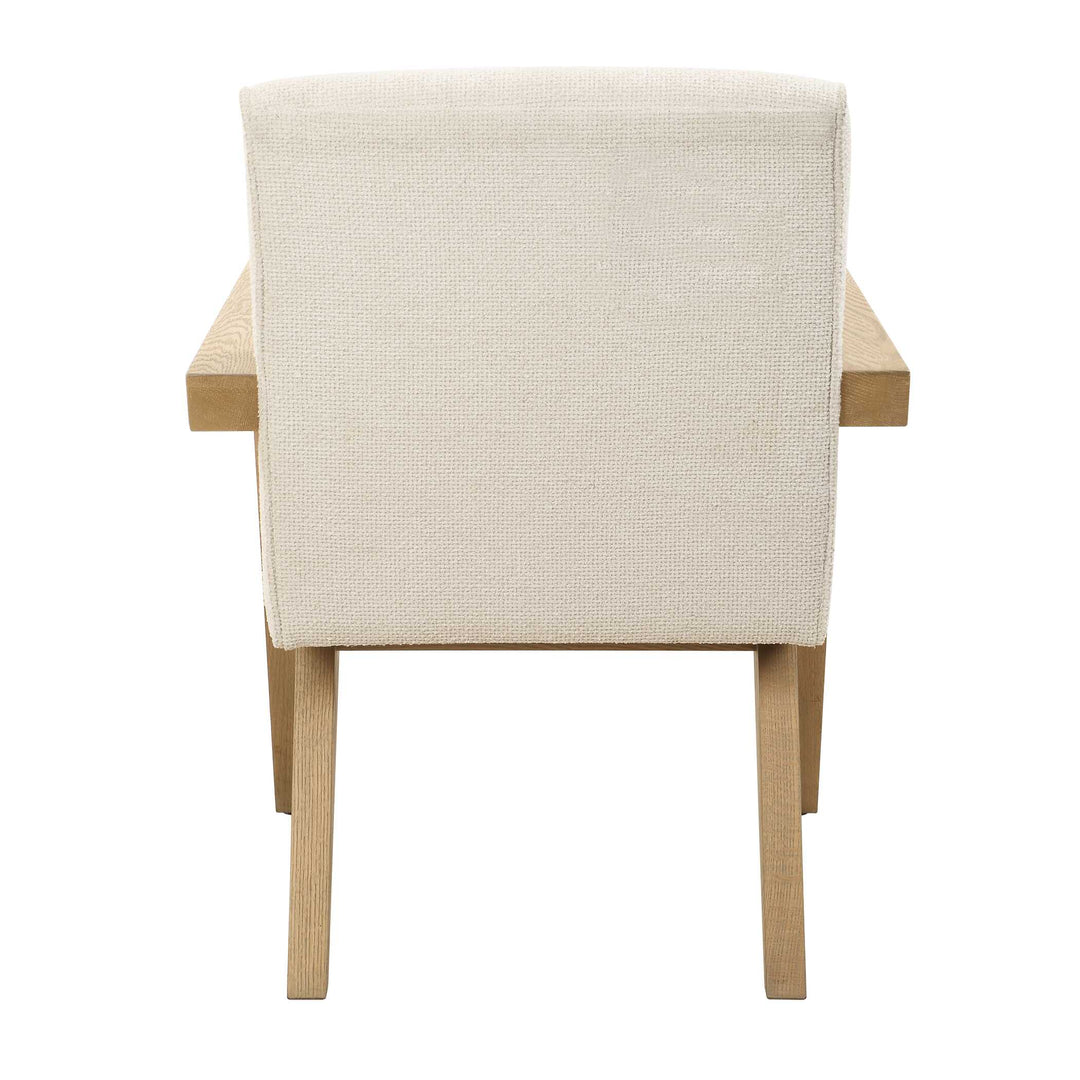 American Home Furniture Uttermost Blakely White Dining Arm Chair Set of 2