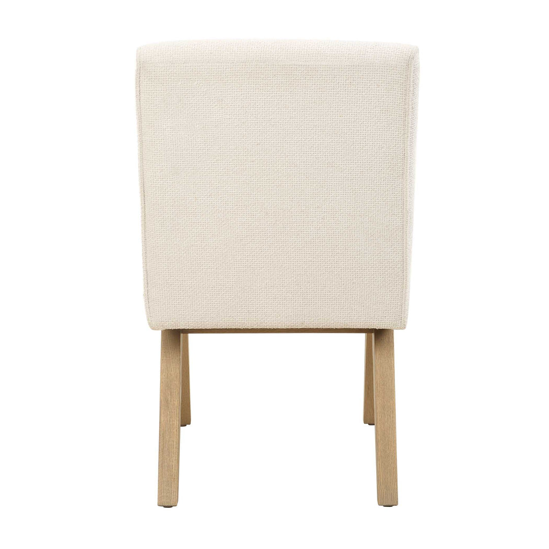 American Home Furniture Uttermost Blakely White Armless Dining Chair Set of 2