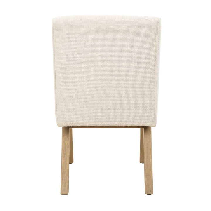 American Home Furniture Uttermost Blakely White Armless Dining Chair Set of 2