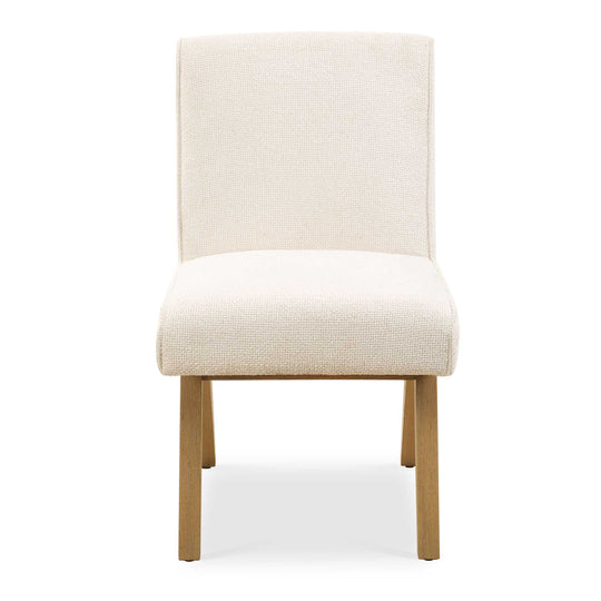American Home Furniture Uttermost Blakely White Armless Dining Chair Set of 2