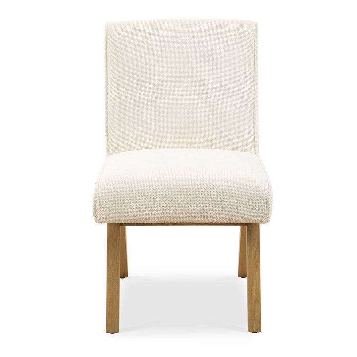 American Home Furniture Uttermost Blakely White Armless Dining Chair Set of 2